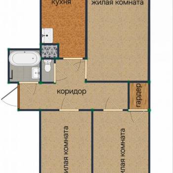 Продается 3-х комнатная квартира, 81,4 м²