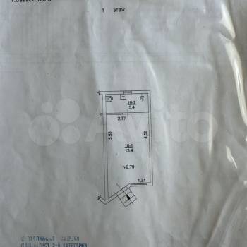 Продается 1-комнатная квартира, 16,8 м²