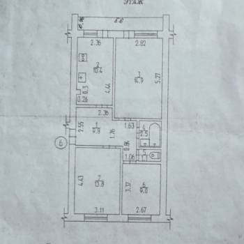 Продается 3-х комнатная квартира, 61,5 м²