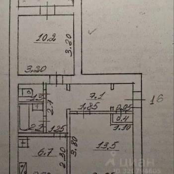 Продается 2-х комнатная квартира, 43,7 м²