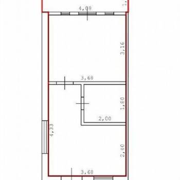 Продается 1-комнатная квартира, 32 м²