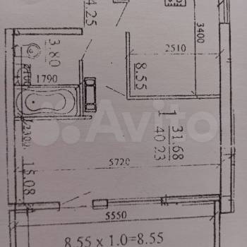 Продается 1-комнатная квартира, 40 м²