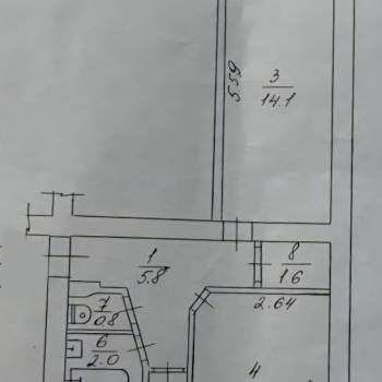 Продается 2-х комнатная квартира, 45,9 м²