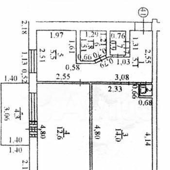Продается 2-х комнатная квартира, 40,2 м²