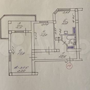Продается 2-х комнатная квартира, 71 м²
