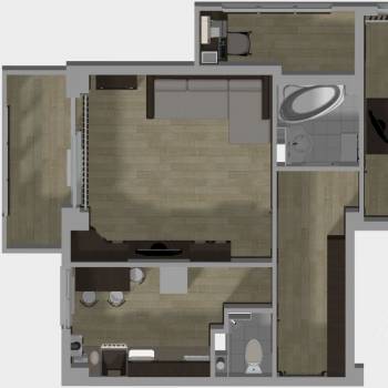 Сдается 2-х комнатная квартира, 55 м²