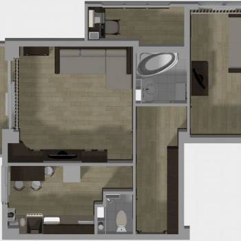 Сдается 2-х комнатная квартира, 55 м²