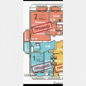 Продается 2-х комнатная квартира, 58 м²