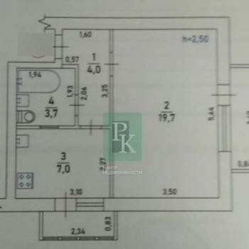 Продается 1-комнатная квартира, 34,4 м²