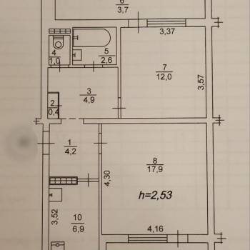 Продается 2-х комнатная квартира, 61,9 м²