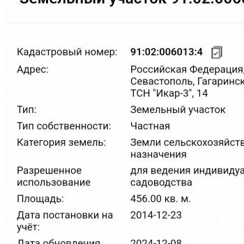 Продается Участок, 456 м²