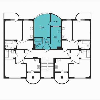 Продается 1-комнатная квартира, 36,2 м²