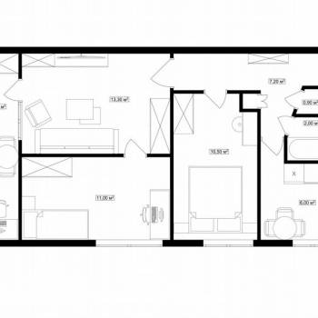 Продается 3-х комнатная квартира, 57,6 м²