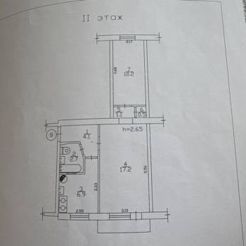 Продается 2-х комнатная квартира, 43,4 м²