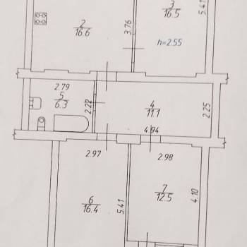Продается 3-х комнатная квартира, 84,3 м²