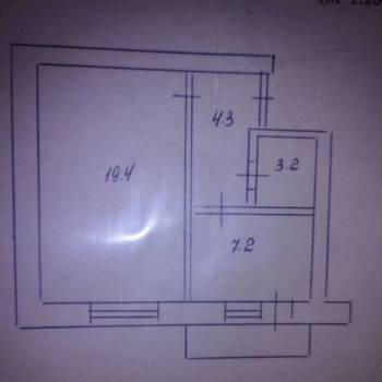 Продается 1-комнатная квартира, 34,5 м²