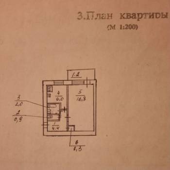 Продается 1-комнатная квартира, 31,6 м²