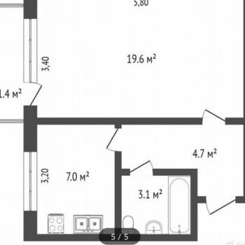 Продается 1-комнатная квартира, 33,7 м²