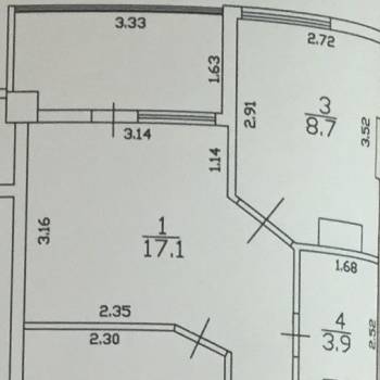 Сдается 1-комнатная квартира, 44 м²