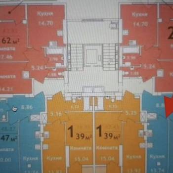 Продается 1-комнатная квартира, 47,4 м²
