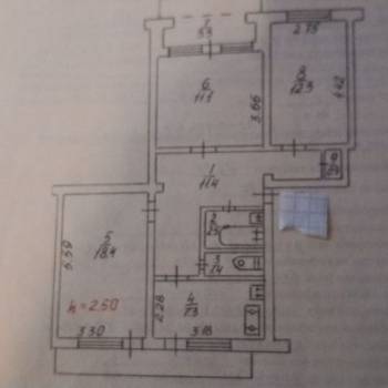Продается 3-х комнатная квартира, 69,3 м²