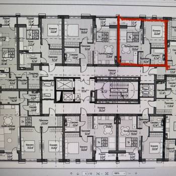 Продается 1-комнатная квартира, 39,8 м²