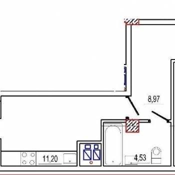 Сдается 1-комнатная квартира, 48 м²