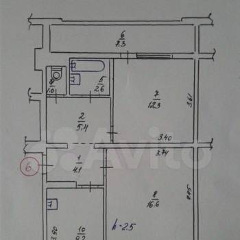 Сдается 2-х комнатная квартира, 56,6 м²