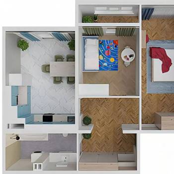 Продается 2-х комнатная квартира, 62,4 м²