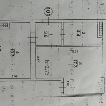 Сдается 1-комнатная квартира, 36,3 м²