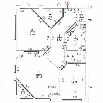 Продается 3-х комнатная квартира, 100 м²