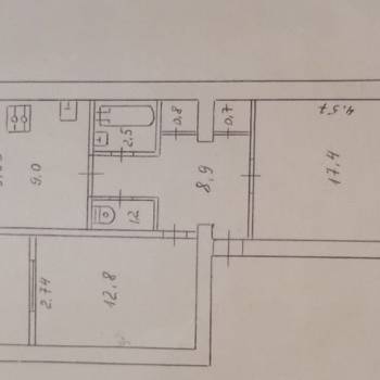 Продается 2-х комнатная квартира, 57 м²