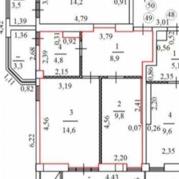 Продается 1-комнатная квартира, 48 м²