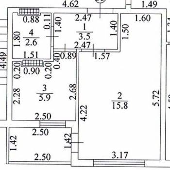 Продается 1-комнатная квартира, 27,8 м²