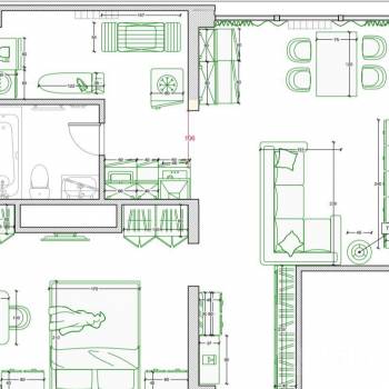 Сдается 2-х комнатная квартира, 50 м²