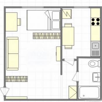 Сдается 1-комнатная квартира, 28,9 м²
