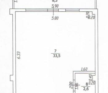 Продается 1-комнатная квартира, 44,4 м²