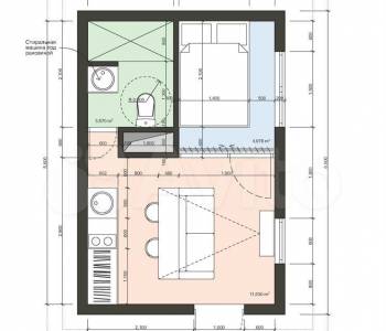 Продается 1-комнатная квартира, 20,7 м²