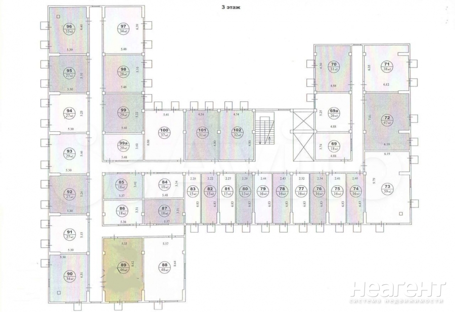 Продается 1-комнатная квартира, 46 м²