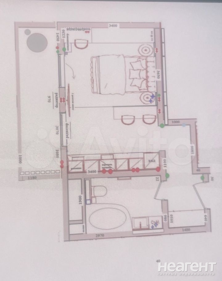 Продается 1-комнатная квартира, 34,1 м²