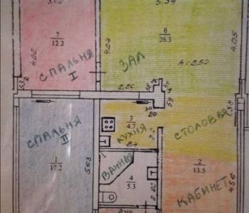 Продается 2-х комнатная квартира, 82 м²