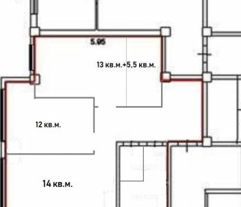 Продается 2-х комнатная квартира, 63,4 м²