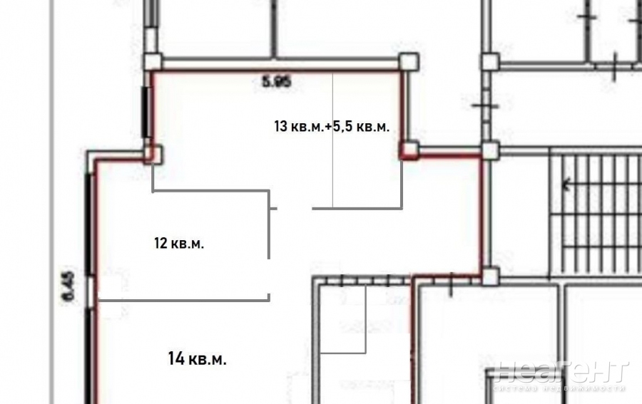 Продается 2-х комнатная квартира, 63 м²