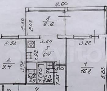 Продается 2-х комнатная квартира, 58,2 м²