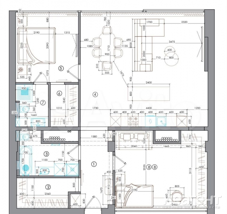 Продается 3-х комнатная квартира, 110 м²