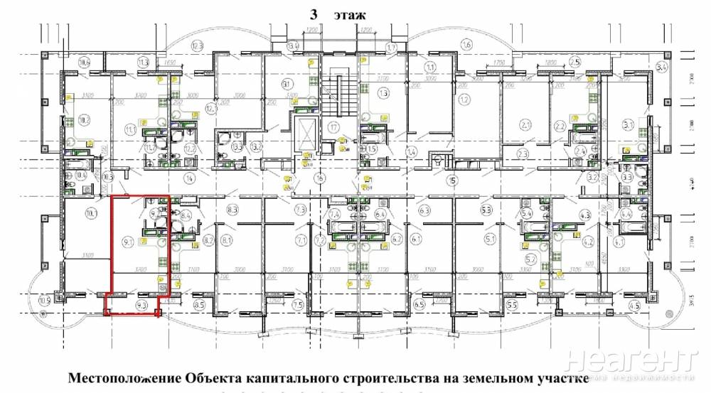 Продается 1-комнатная квартира, 26,06 м²