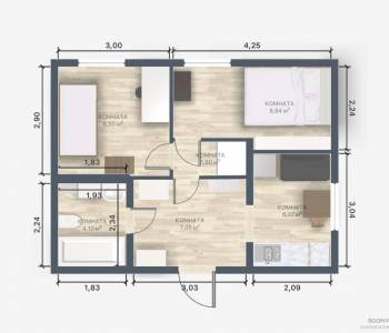 Продается 1-комнатная квартира, 36,7 м²