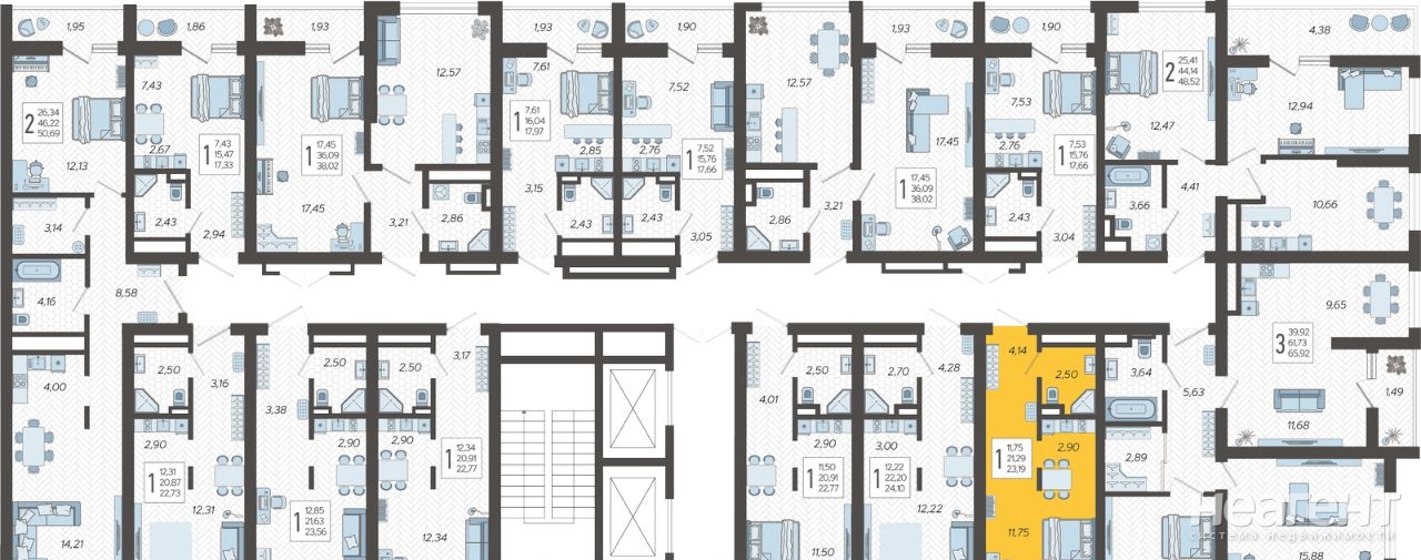 Продается 1-комнатная квартира, 23,15 м²