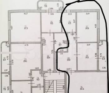 Продается 3-х комнатная квартира, 74 м²