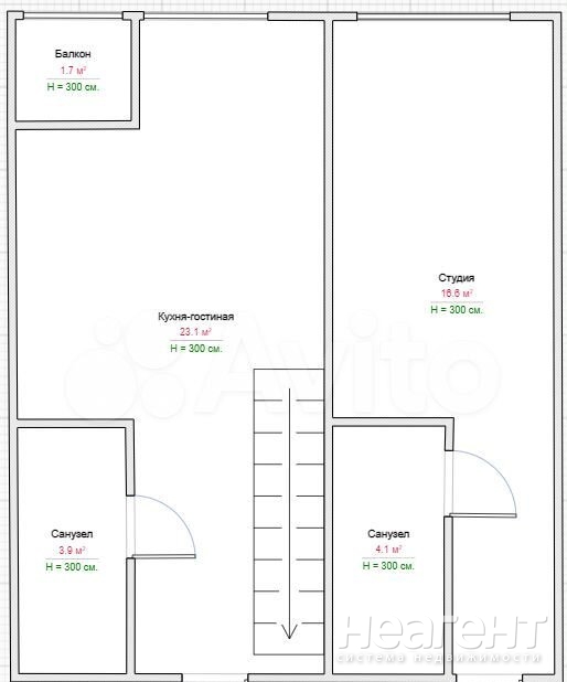 Продается Многокомнатная квартира, 100 м²